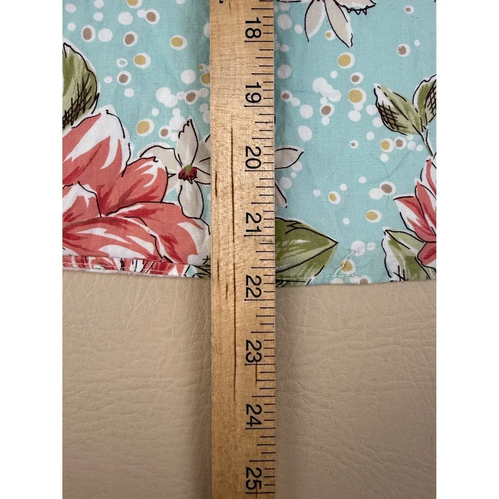 Espresso 10 Floral A-Line Skirt Cottagecore Cotton Rose Print Side Zip